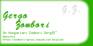 gergo zombori business card